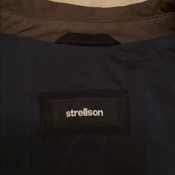 Strellson khaki brown leather/suede coat - Picture 3 of 10